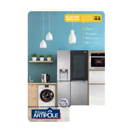 Catalogue électroménager Artisans Artipôle